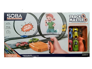 Автотрек 394см с 4 машинками 1:64 A64-4B