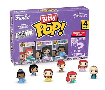 Фигурка Funko Bitty POP! Disney Princess S1 Ariel+Mulan+Teana+Mystery (1 of 4) 4PK 73027 (10013160/270424/3143728/4, Китай)