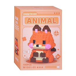 Конструктор Лиса (195 дет.) в коробке W1501-05