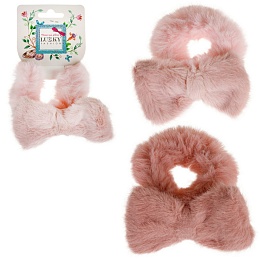Lukky Fashion резинка для волос плюш Бантик, 2 цв.микс Т24106