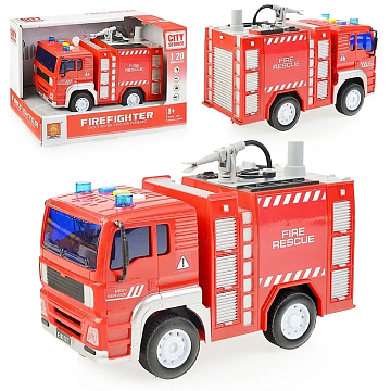 Пожарная машина Firefighter инерц. свет. звук 1:20 WY552A Т23331