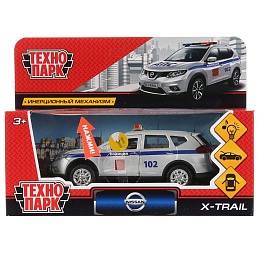 Машина металл свет-звук NISSAN X-TRAIL ПОЛИЦИЯ 12 см, двер, баг, инер 263455
