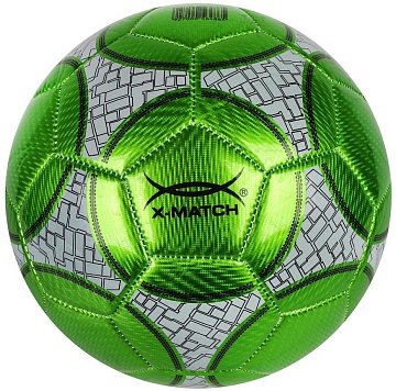 Мяч футбольный X-Match, 1 слой (металлик) 56486