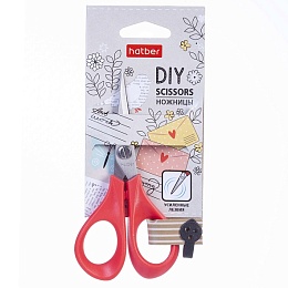 Ножницы Hatber 12см Craft  в инд.упак.с европодвесом 072037