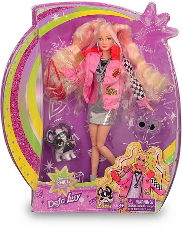 Кукла Defa Lucy "Модница" в розовой куртке, с аксессуарами 8497