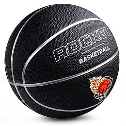 Мяч баскетбольный Rocket, черный, размер 7, 550гр R0143