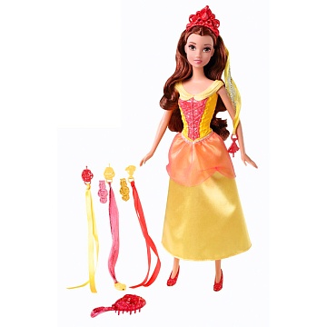 Disney Princess Кукла Бэлль Модные прически с аксессуарами