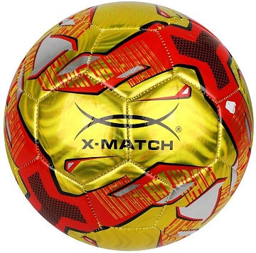 Мяч футбольный X-Match, 1 слой (металлик) 56488