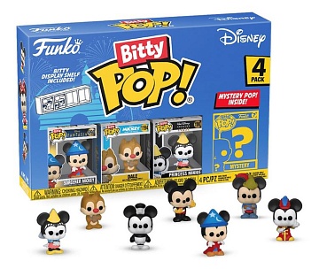 Фигурка Funko Bitty POP! Disney S3 Sorcerer Mickey+Dale+Princess Minnie+Mystery (1 of 4) 4PK 71321 (10013160/070424/3118469/4, Китай)