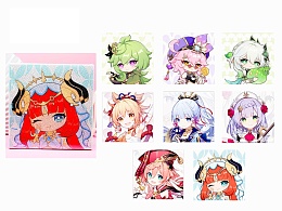 Алмазная мозаика Anime, деревянный подрамник, холст 24*24см HDX-2055