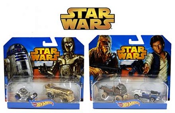 HOT WHEELS STAR WARS БАЗОВЫЕ МАШИНКИ Упаковка 2 шт CGX02 олд--