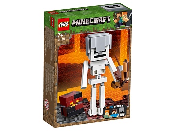 Lego Minecraft Большие фигурки Minecraft: скелет с кубом магмы 21150 Лего Майнкрафт