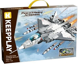 Конструктор 25006 Thunderclap Combat Aircraft 718 дет