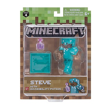 Minecraft фигурка Steve with Invisibility Potion 19976