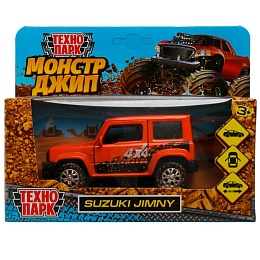 Машина металл SUZUKI JIMNY 11,5 см, двер, баг, инер, оранж, кор 335445