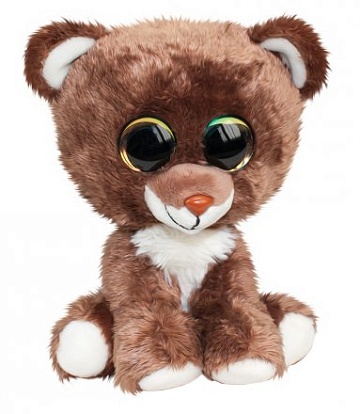Мишка Otso, коричневый, 15 см. Мягкая игрушка LumoStars