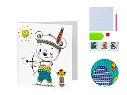 Алмазная мозаика, Открытка своими руками 