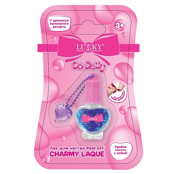 Lukky Charmy Laque Лак для ногтей сверкающий, сиреневый Т27242