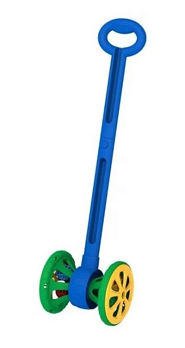 Каталка «Весёлые колёсики» с шариками (сине-зелёная) Н-760/1