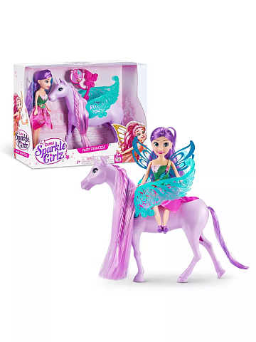 Игровой набор ZURU SPARKLE GIRLZ Фея с единорогом, 100413Z