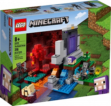 Lego Minecraft Разрушенный портал 21172 Лего Майнкрафт