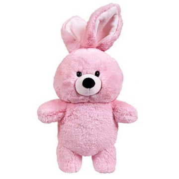 Флэтси. Кролик розовый, 27см игрушка мягкая M5065