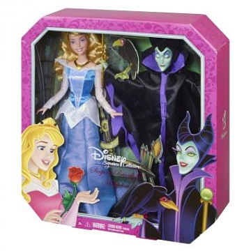 Disney princess. Куклы Малифисента и Спящая красавица BDJ35--