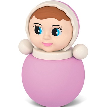 Неваляшка малая «Настенька». Коллекция «Карамель» 18 см в пакете 01748