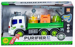 Мусоровоз Purifier инерц. свет. звук 1:16 WY309S