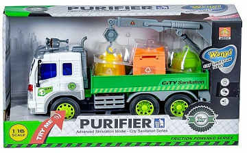 Мусоровоз Purifier инерц. свет. звук 1:16 WY309S