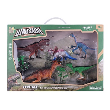 Набор динозавров с аксесс., в коробке (5шт) 200741958
