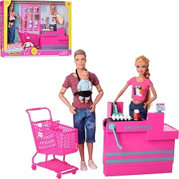 Набор Defa Lucy Магазин с 2-мя куклами 8351