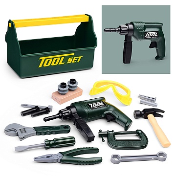 Набор интсрументов "Настоящий строитель" в ящике T115(G)