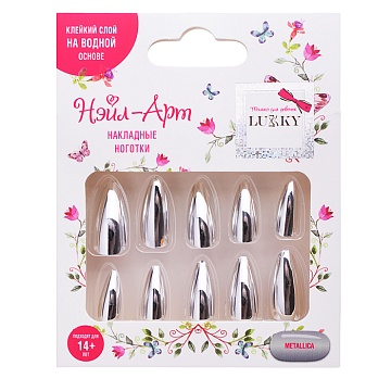 Lukky Нэйл-Арт наб. Metallica (10 накладных ногтей) Т26645