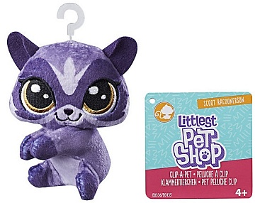 Pet Shop. Игрушка прилипала Фиолетовый котенок E0135 E0336
