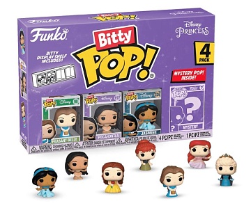 Фигурка Funko Bitty POP! Disney Princess S2 Belle+Pocahontas+Jasmine+Mystery (1 of 4) 4PK 73028 (10013160/270424/3143728/4, Китай)