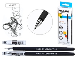 Ручка гелевая Lexy soft черная M-5506-71
