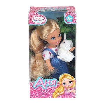 Кукла "Карапуз" Аня с питомцем, 12см 404937