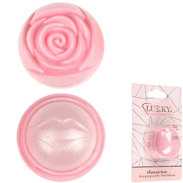 Lukky Diamond Rose Бальзам для губ с блёстками "Розовая нежность" Т26490