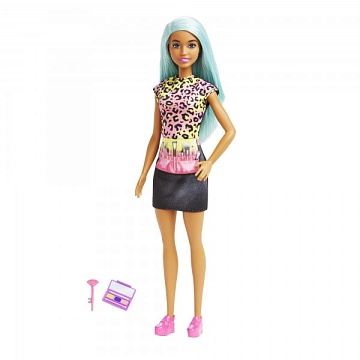 BARBIE Кукла "Барби- визажист" с цветными волосами арт.HKT66