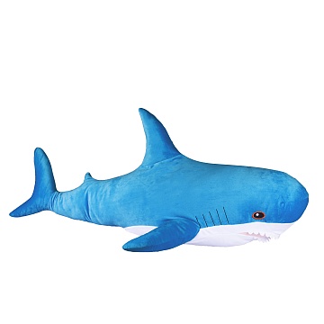 Мягкая игрушка "Акула", 98 см (бирюзовая)