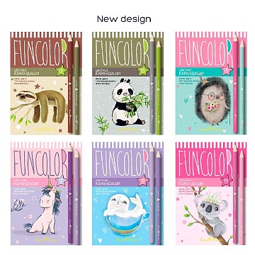 Карандаши цветные "Funcolor" пластиковые, 18 цветов 30-0061