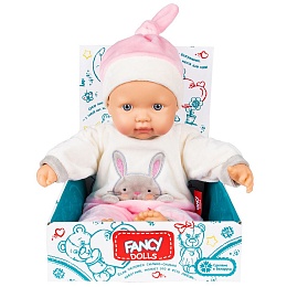 Пупс в комбинезоне Зайка, мягкое тело KUKL9