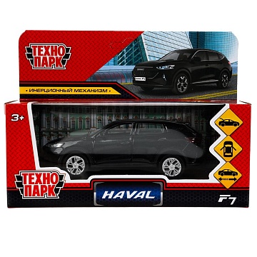 Машина металл HAVAL "haval f7", длина 12 см, дв, багаж, инер, черный 384355