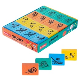 Ластик из термопластичной резины Hatber -Sport- 32 шт в кар 090969