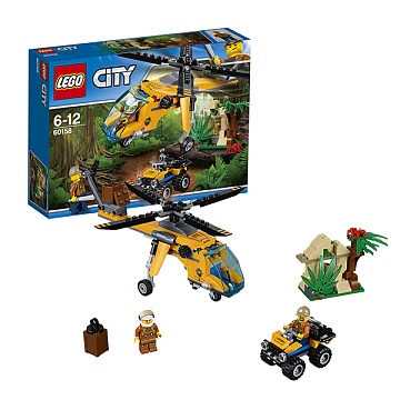 Lego City Грузовой вертолёт исследователей джунглей 60158 Лего Город