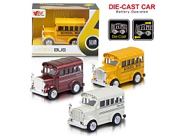 Автобус школьный в асс. со световыми и звук эффектами в коробке MY66-Q1212 Т23299