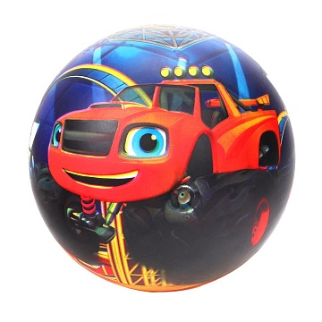 Мяч "Вспыш", 23 см полноцветный, в сетке 386107