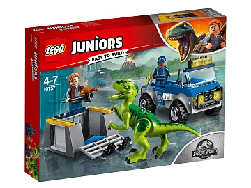 Lego Juniors Jurassic World "Грузовик спасателей для перевозки раптора 10757 Лего Джуниорс