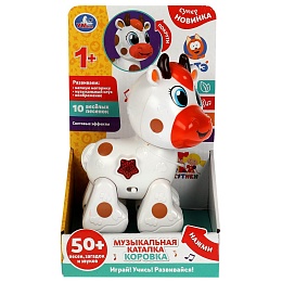 Музыкальная каталка коровка 50 песен, стихов, звук, свет 346302
